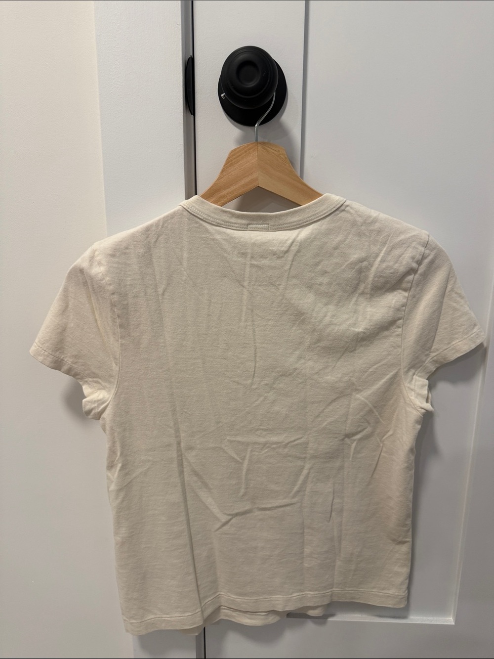Re/Done Crewneck Tee in Off-White - Picture 4 of 4